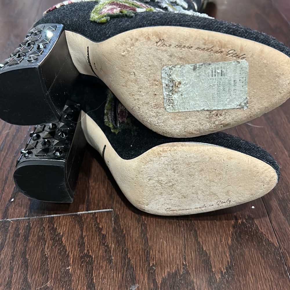 Vintage Dolce & Gabbana embroidered tall boot size 37.5 - Picture 7 of 12